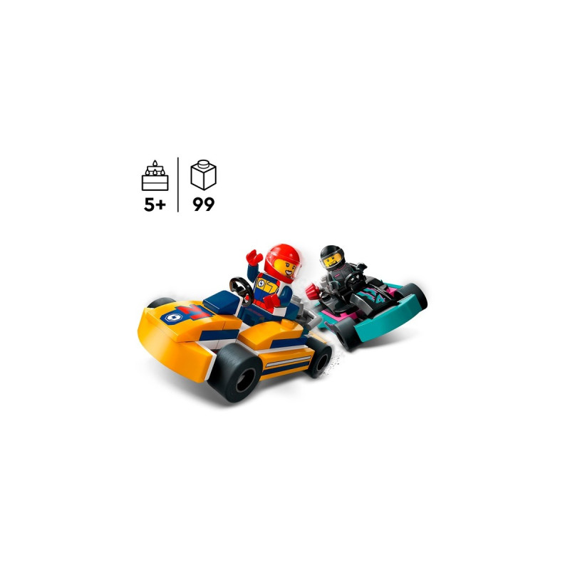 LEGO 60400 City Go-Karts mit Rennfahrern, Konstruktionsspielzeug