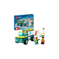 LEGO 60403 City Rettungswagen und Snowboarder, Konstruktionsspielzeug
