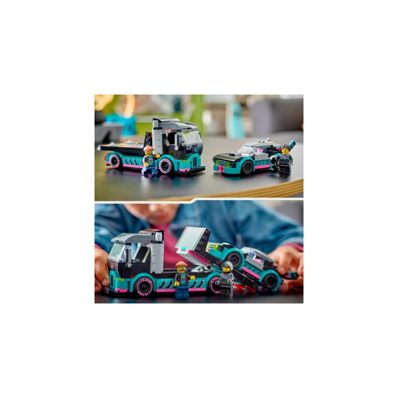 LEGO 60406 City Autotransporter mit Rennwagen, Konstruktionsspielzeug