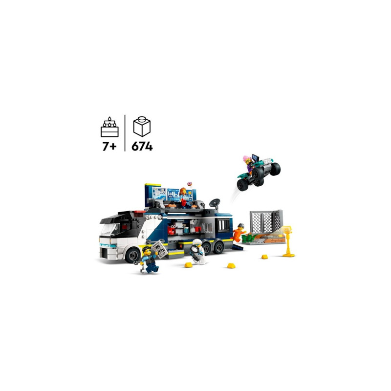 LEGO 60418 City Polizeitruck mit Labor, Konstruktionsspielzeug