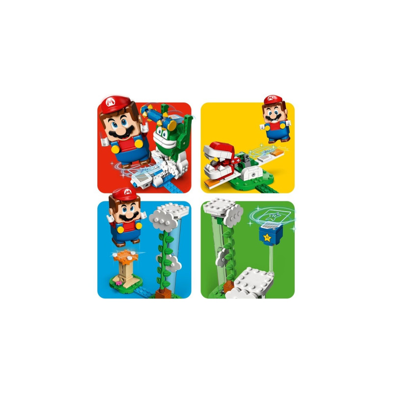 LEGO 71409 Super Mario Maxi-Spikes Wolken-Challenge – Erweiterungsset, Konstruktionsspielzeug(Set mit 3 Gegner Figuren inkl. Bumerang-Bruder und Piranha-Pflanze)