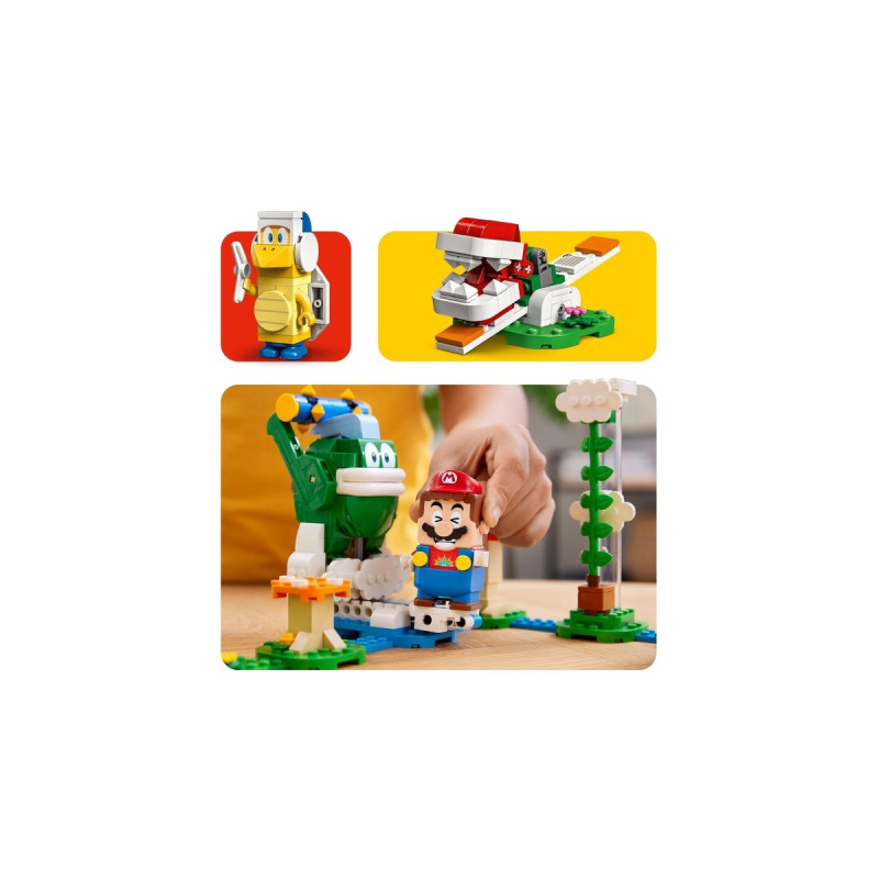 LEGO 71409 Super Mario Maxi-Spikes Wolken-Challenge – Erweiterungsset, Konstruktionsspielzeug(Set mit 3 Gegner Figuren inkl. Bumerang-Bruder und Piranha-Pflanze)