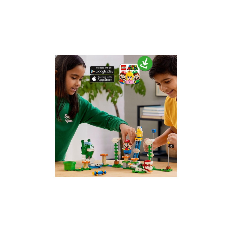 LEGO 71409 Super Mario Maxi-Spikes Wolken-Challenge – Erweiterungsset, Konstruktionsspielzeug(Set mit 3 Gegner Figuren inkl. Bumerang-Bruder und Piranha-Pflanze)