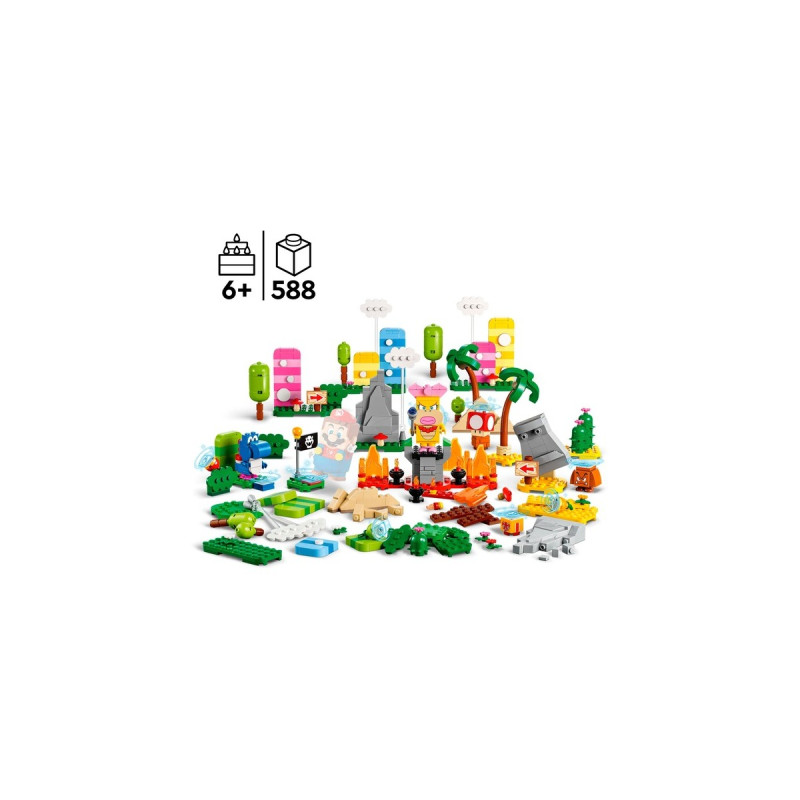 LEGO 71418 Super Mario Kreativbox – Leveldesigner-Set, Konstruktionsspielzeug