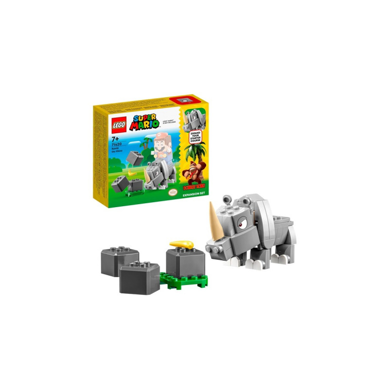 LEGO 71420 Super Mario Rambi das Rhino - Erweiterungssset, Konstruktionsspielzeug