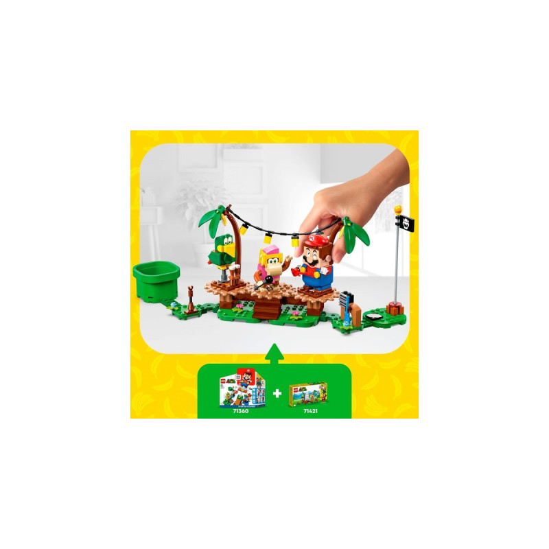LEGO 71421 Super Mario Dixie Kongs Dschungel-Jam - Erweiterungsset, Konstruktionsspielzeug