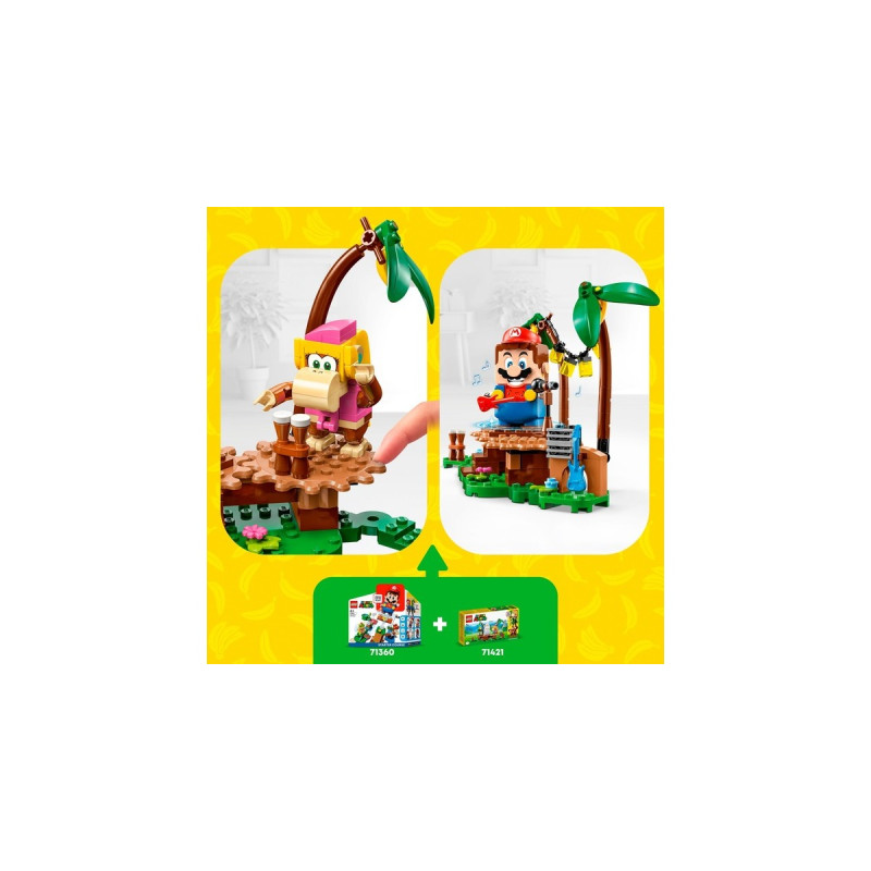 LEGO 71421 Super Mario Dixie Kongs Dschungel-Jam - Erweiterungsset, Konstruktionsspielzeug