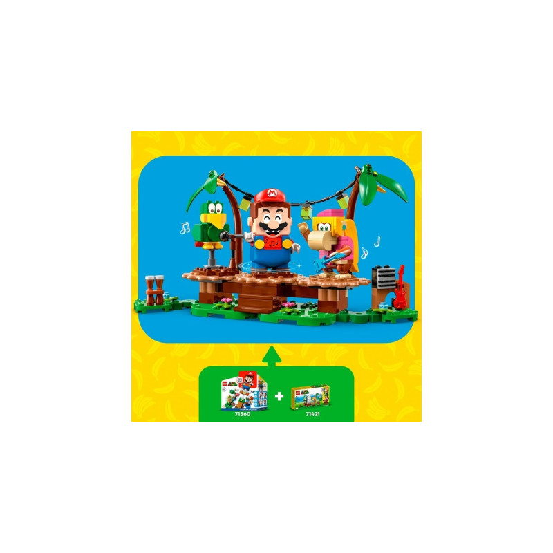 LEGO 71421 Super Mario Dixie Kongs Dschungel-Jam - Erweiterungsset, Konstruktionsspielzeug