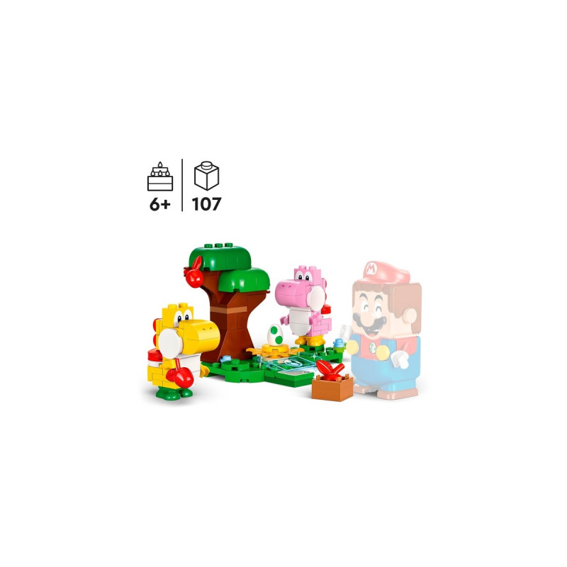 LEGO 71428 Super Mario Yoshis wilder Wald - Erweiterungsset, Konstruktionsspielzeug