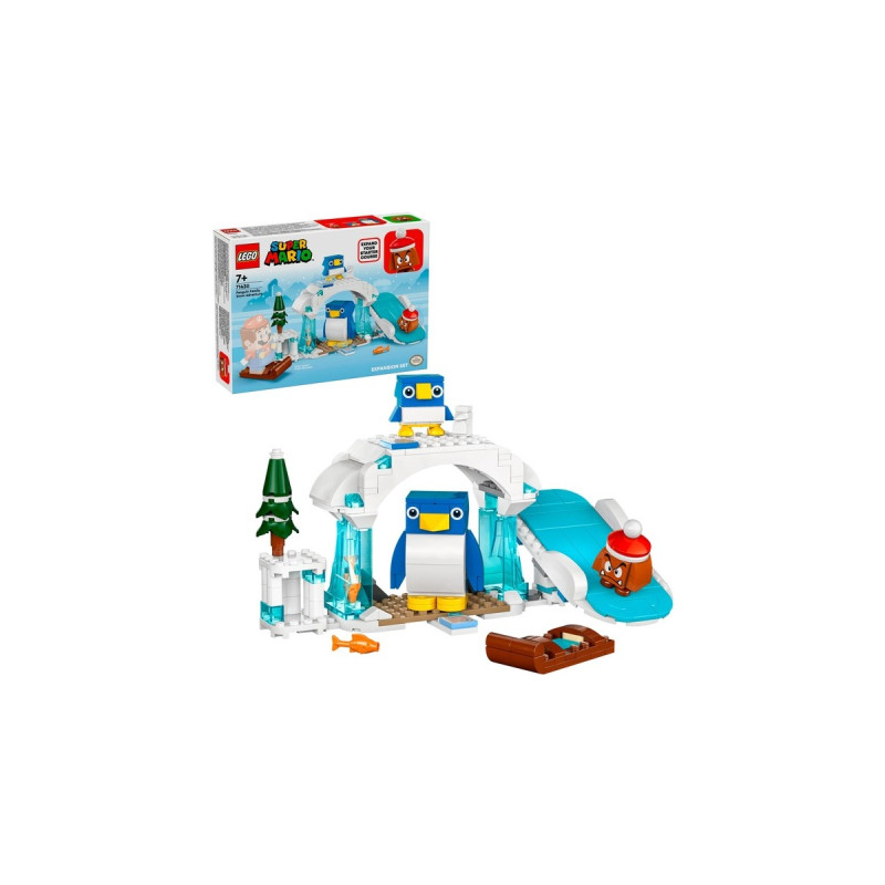 LEGO 71430 Super Mario Schneeabenteuer mit Familie Pinguin - Erweiterungsset, Konstruktionsspielzeug