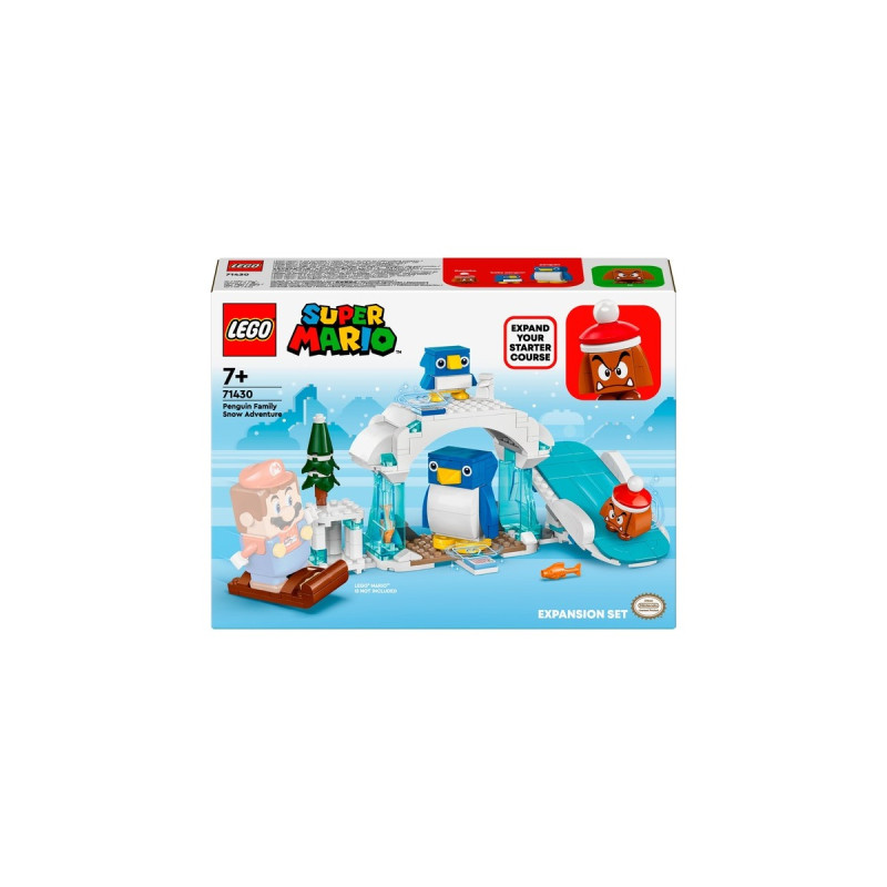 LEGO 71430 Super Mario Schneeabenteuer mit Familie Pinguin - Erweiterungsset, Konstruktionsspielzeug