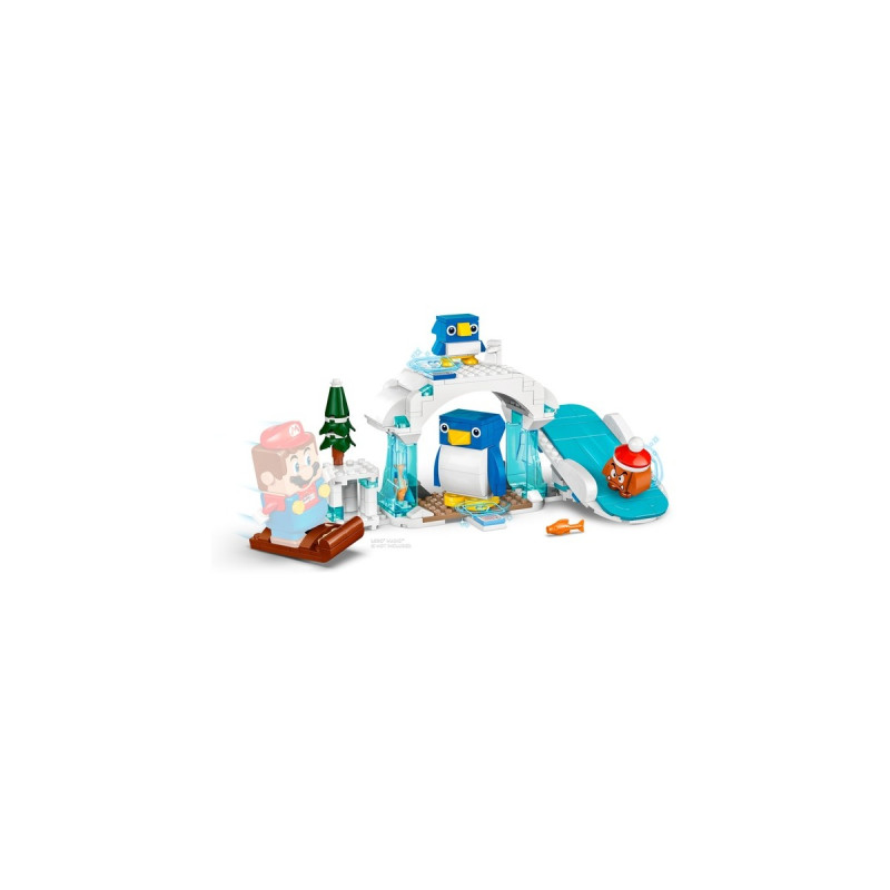 LEGO 71430 Super Mario Schneeabenteuer mit Familie Pinguin - Erweiterungsset, Konstruktionsspielzeug