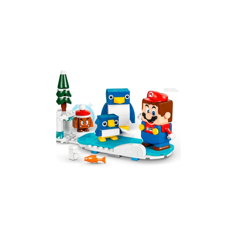 LEGO 71430 Super Mario Schneeabenteuer mit Familie Pinguin - Erweiterungsset, Konstruktionsspielzeug