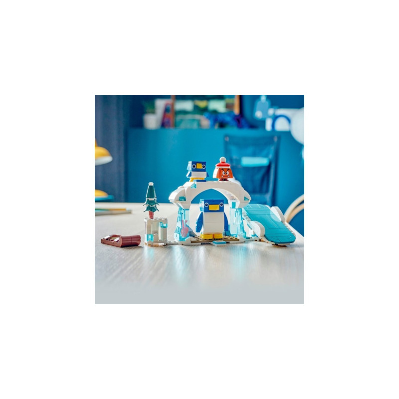 LEGO 71430 Super Mario Schneeabenteuer mit Familie Pinguin - Erweiterungsset, Konstruktionsspielzeug