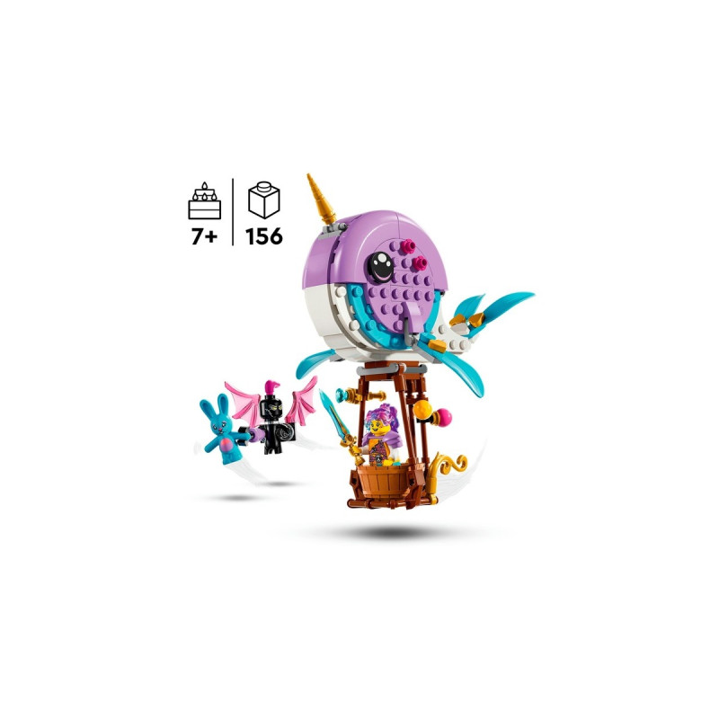 LEGO 71472 DreamZzz Izzies Narwal-Heißluftballon, Konstruktionsspielzeug