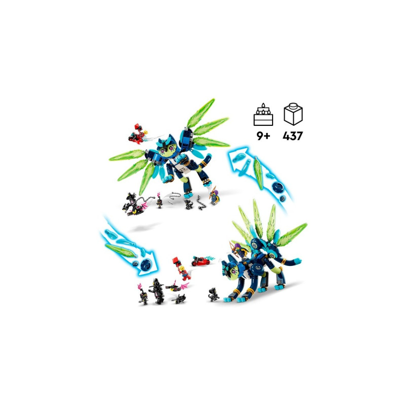 LEGO 71476 DREAMZzz Zoey und die Katzeneule Zian, Konstruktionsspielzeug