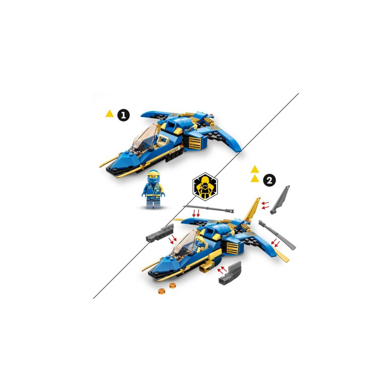 LEGO 71784 Ninjago Jays Donner-Jet EVO, Konstruktionsspielzeug