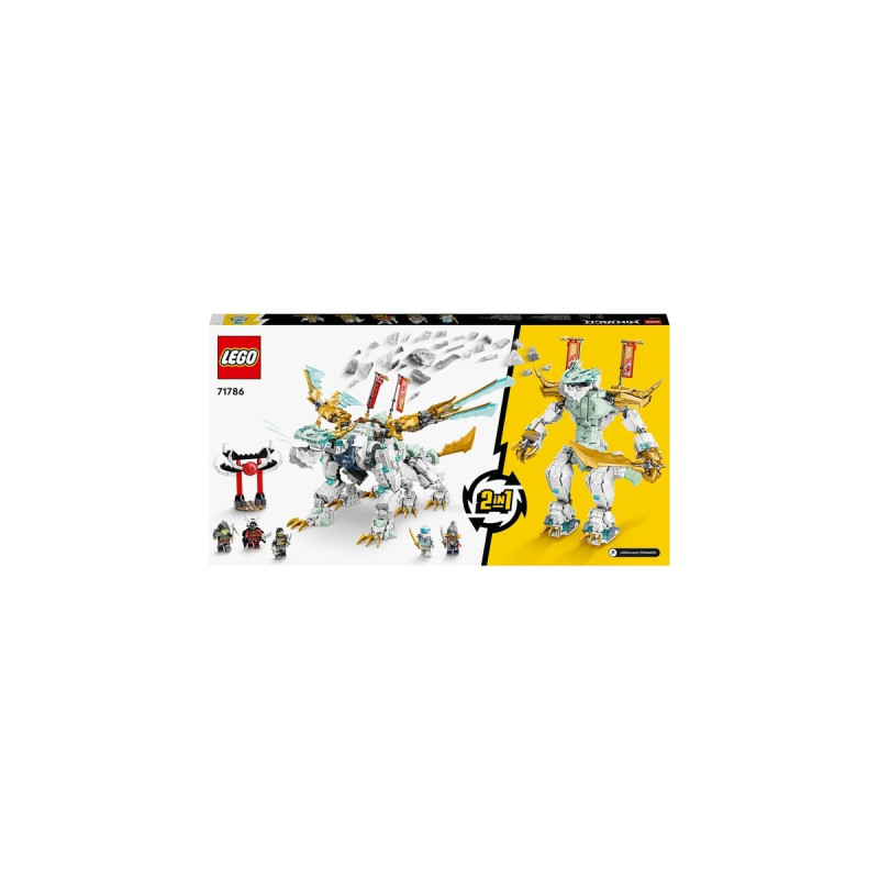 LEGO 71786 Ninjago Zanes Eisdrache, Konstruktionsspielzeug