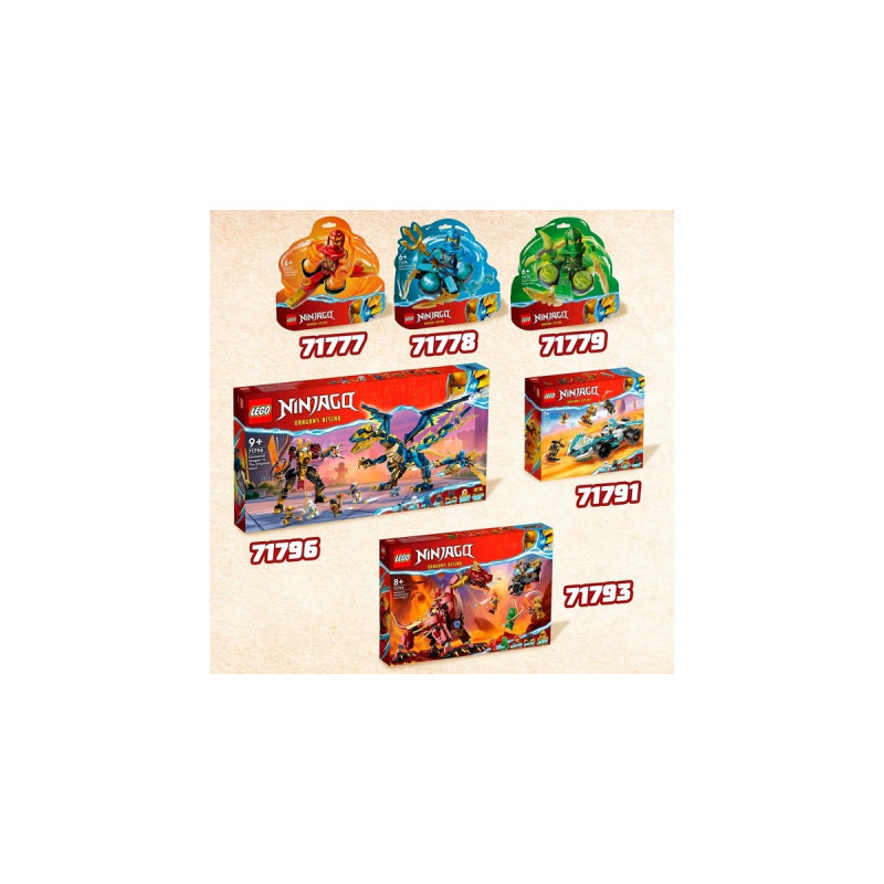 LEGO 71793 Ninjago Wyldfires Lavadrache, Konstruktionsspielzeug