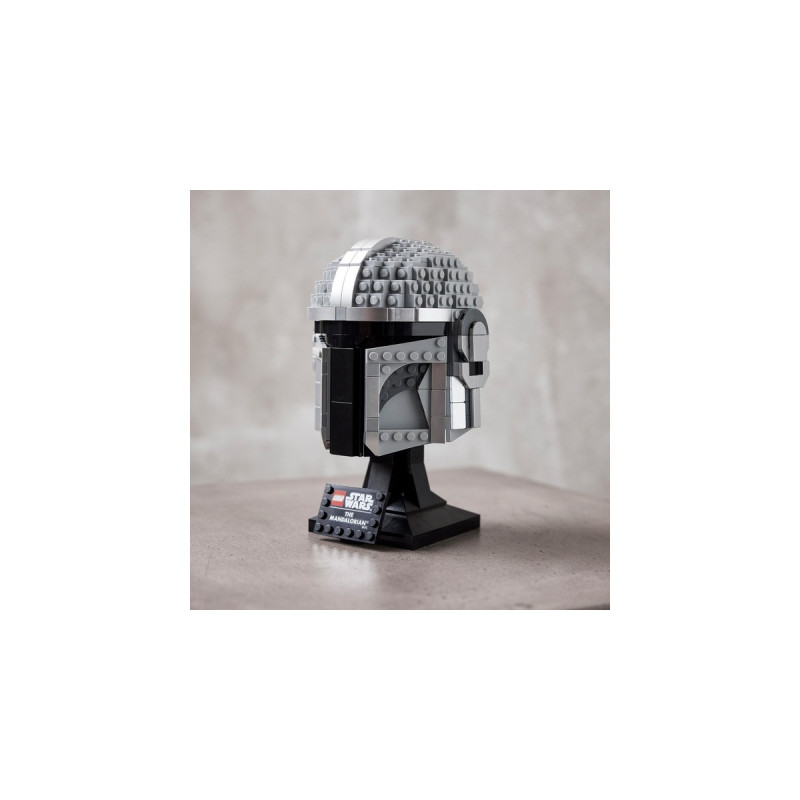 LEGO 75328 Star Wars Mandalorianer Helm, Konstruktionsspielzeug(Sammlerstück und ein tolles Geschenk für Erwachsene, Bausatz, Zimmer-Deko)