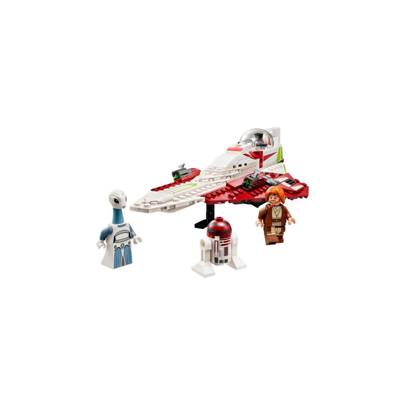 LEGO 75333 Star Wars Obi-Wan Kenobis Jedi Starfighter, Konstruktionsspielzeug(Set zum Bauen mit Taun We, Droidenfigur und Lichtschwert, Angriff der Klonkrieger Set)