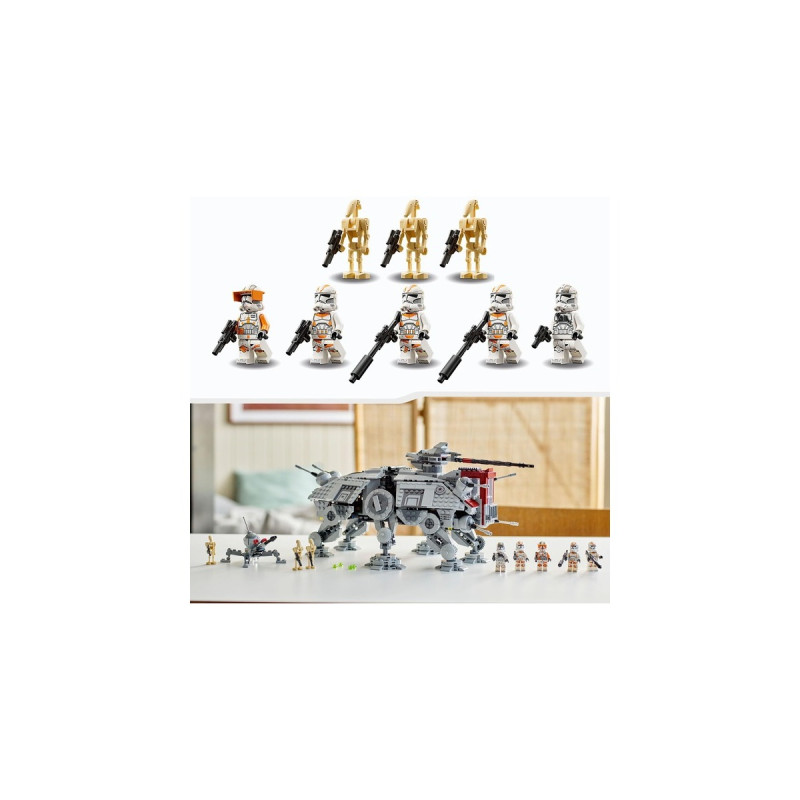 LEGO 75337 Star Wars AT-TE Walker, Konstruktionsspielzeug(Die Rache der Sith-Set mit Minifiguren)