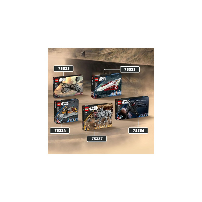 LEGO 75337 Star Wars AT-TE Walker, Konstruktionsspielzeug(Die Rache der Sith-Set mit Minifiguren)