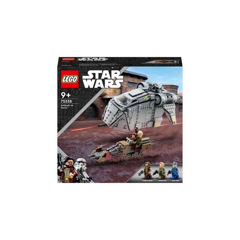 LEGO 75338 Star Wars Überfall auf Ferrix, Konstruktionsspielzeug(Andor Set, mit Mobilem Tac-Pod, Speeder Bike und 3 Minifiguren, Outlet)