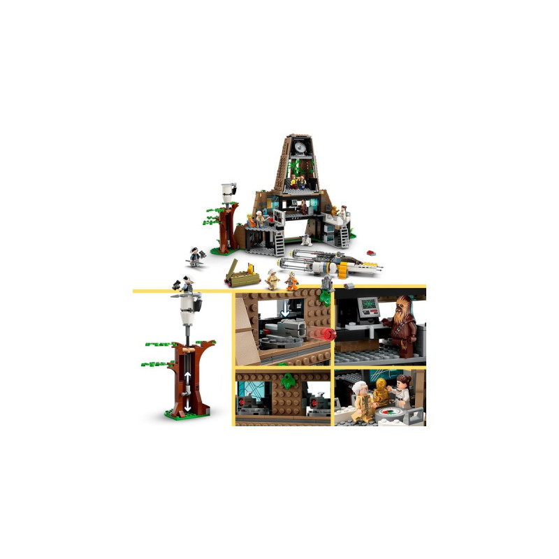 LEGO 75365 Star Wars Rebellenbasis auf Yavin 4, Konstruktionsspielzeug