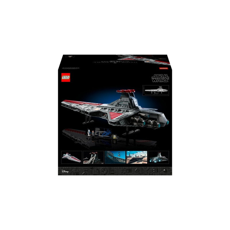 LEGO 75367 Star Wars Republikanischer Angriffskreuzer der Venator-Klasse, Konstruktionsspielzeug