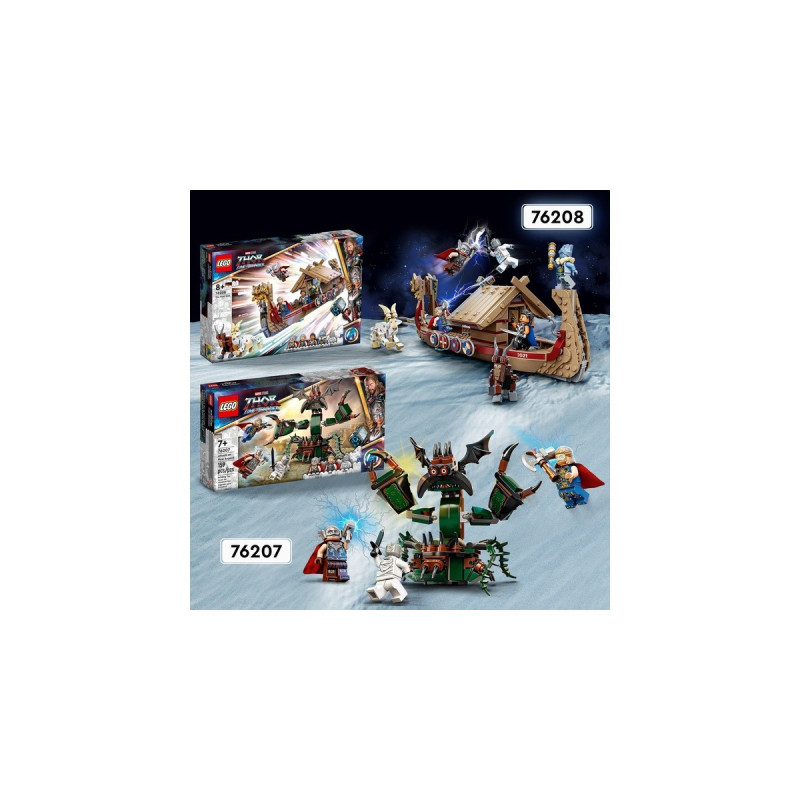 LEGO 76207 Marvel Super Heroes Angriff auf New Asgard, Konstruktionsspielzeug