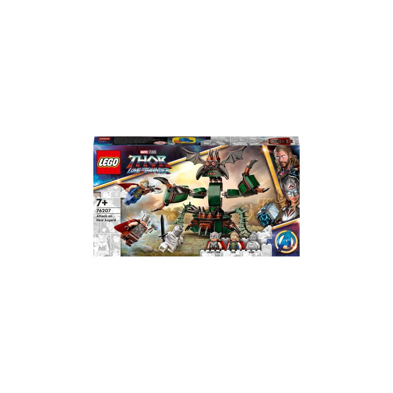 LEGO 76207 Marvel Super Heroes Angriff auf New Asgard, Konstruktionsspielzeug