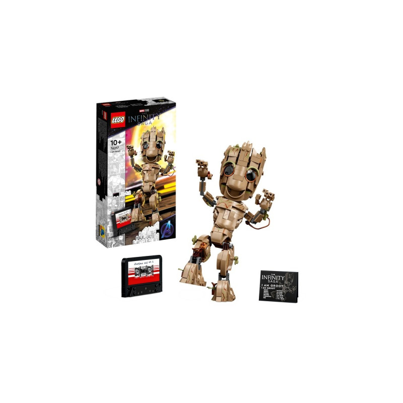 LEGO 76217 Marvel Super Heroes - Ich bin Groot, Konstruktionsspielzeug(Baubare Baby Groot-Figur)