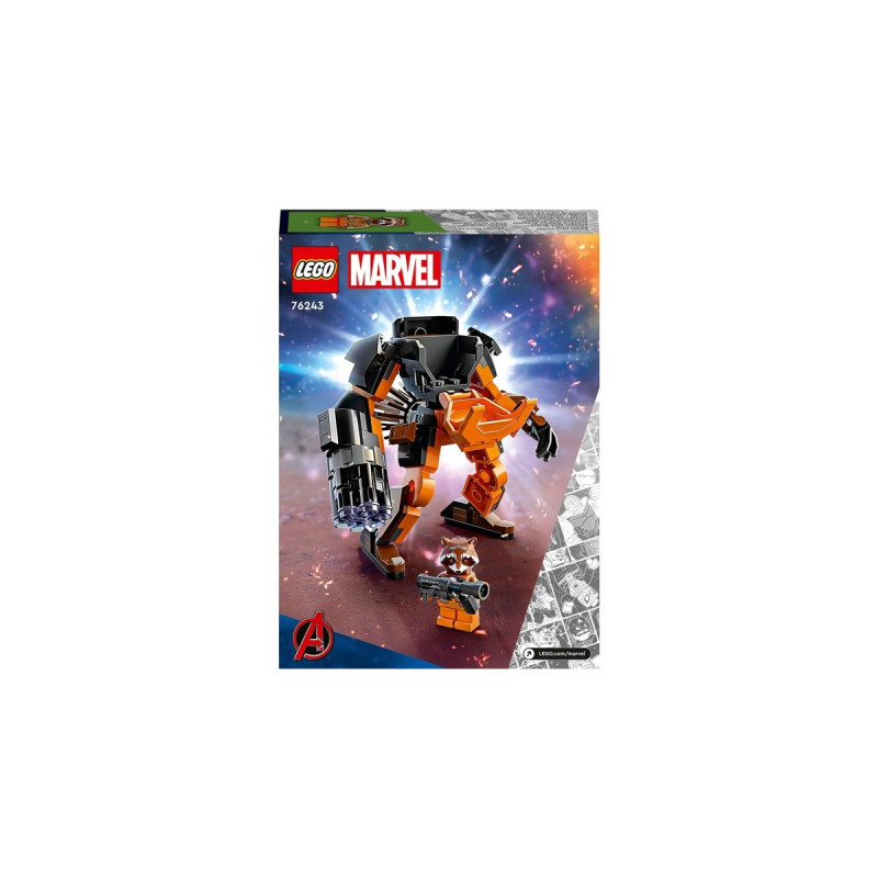 LEGO 76243 Marvel Rocket Mech, Konstruktionsspielzeug