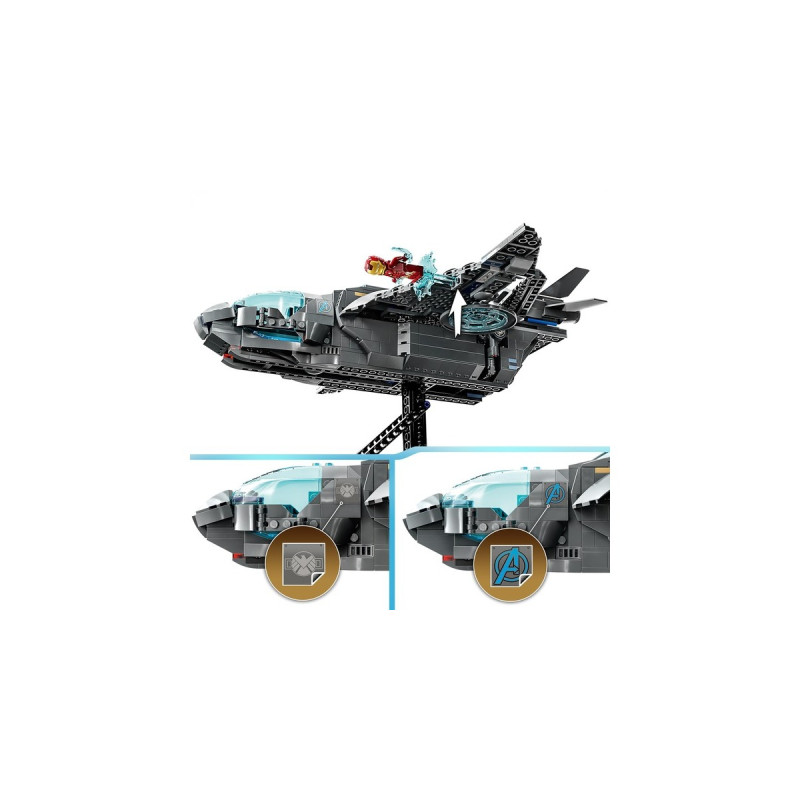 LEGO 76248 Marvel Der Quinjet der Avengers, Konstruktionsspielzeug