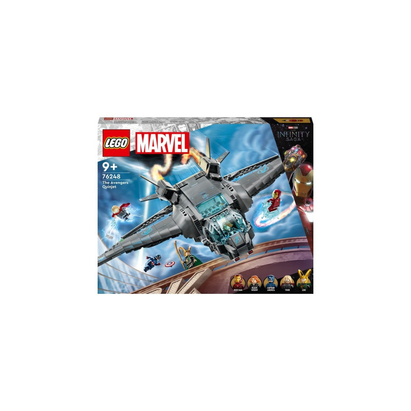 LEGO 76248 Marvel Der Quinjet der Avengers, Konstruktionsspielzeug
