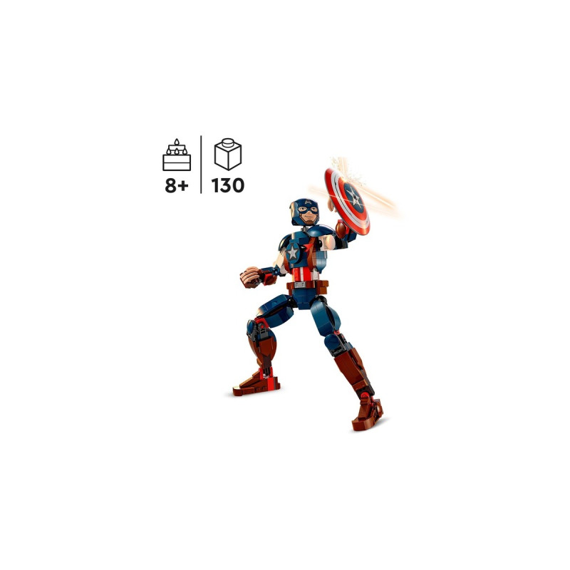 LEGO 76258 Marvel Super Heroes Captain America Baufigur, Konstruktionsspielzeug