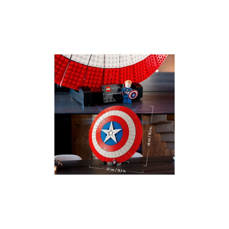 LEGO 76262 Marvel Super Heroes Captain Americas Schild, Konstruktionsspielzeug