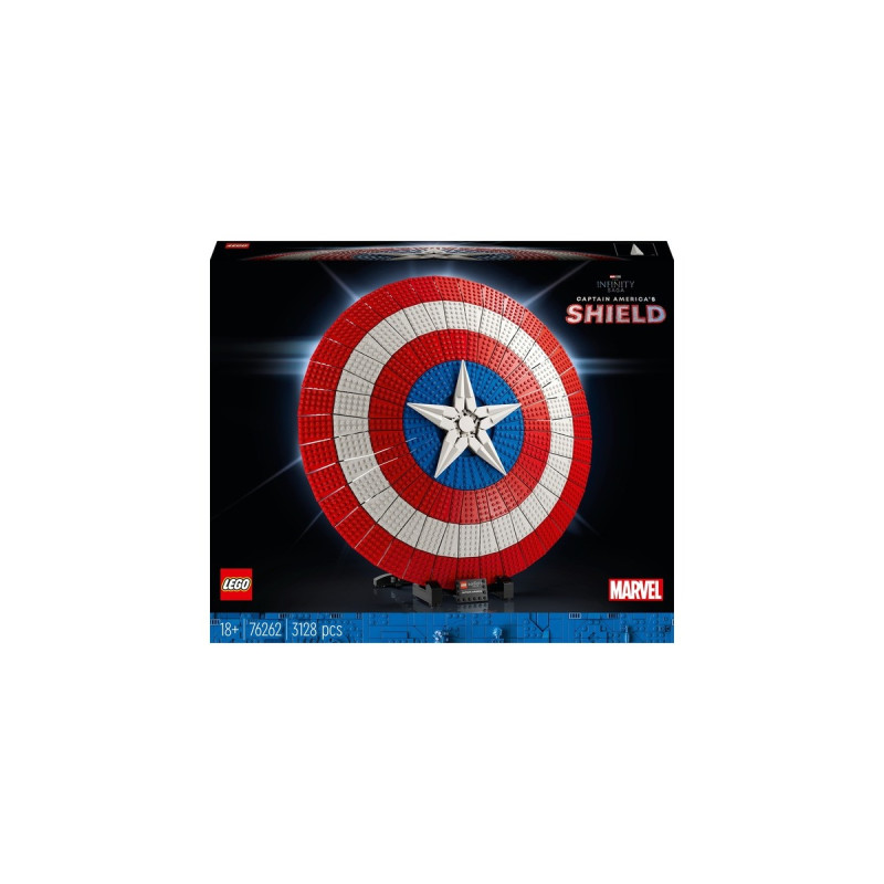LEGO 76262 Marvel Super Heroes Captain Americas Schild, Konstruktionsspielzeug