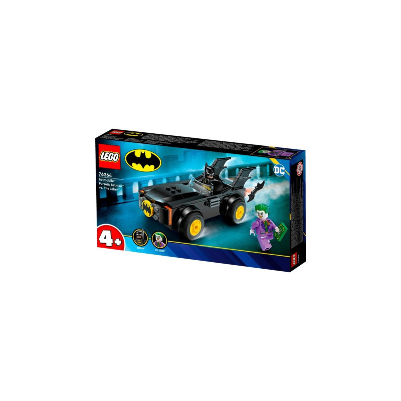 LEGO 76264 DC Super Heroes Verfolgungsjagd im Batmobile: Batman vs. Joker, Konstruktionsspielzeug