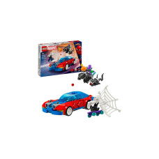 LEGO 76279 Marvel Super Heroes Spider-Mans Rennauto & Venom Green Goblin, Konstruktionsspielzeug