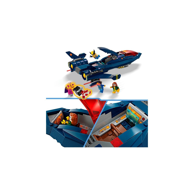 LEGO 76281 Marvel Super Heroes X-Jet der X-Men, Konstruktionsspielzeug