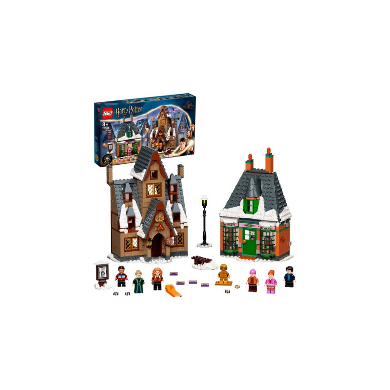 LEGO 76388 Harry Potter Besuch in Hogsmeade, Konstruktionsspielzeug(Set zum 20. Jubiläum mit Ron als goldene Minifigur)