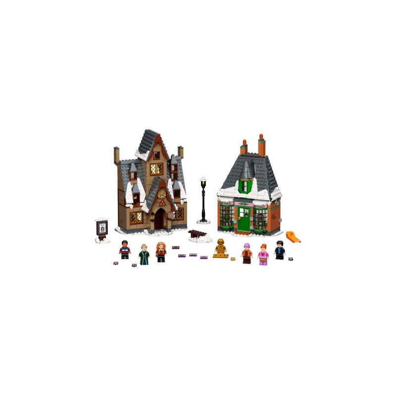 LEGO 76388 Harry Potter Besuch in Hogsmeade, Konstruktionsspielzeug(Set zum 20. Jubiläum mit Ron als goldene Minifigur)