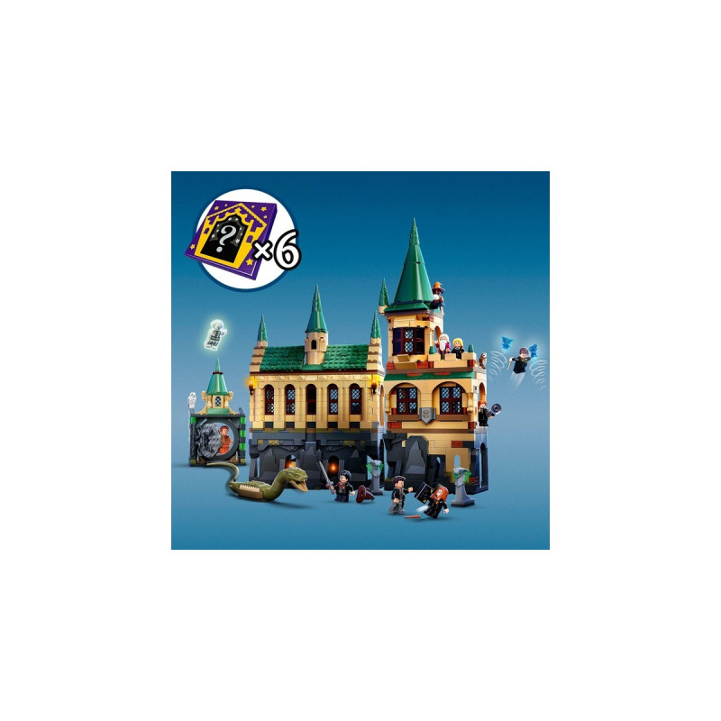 LEGO 76389 Harry Potter Hogwarts Kammer des Schreckens, Konstruktionsspielzeug(Set mit Voldemort als goldene Minifigur)