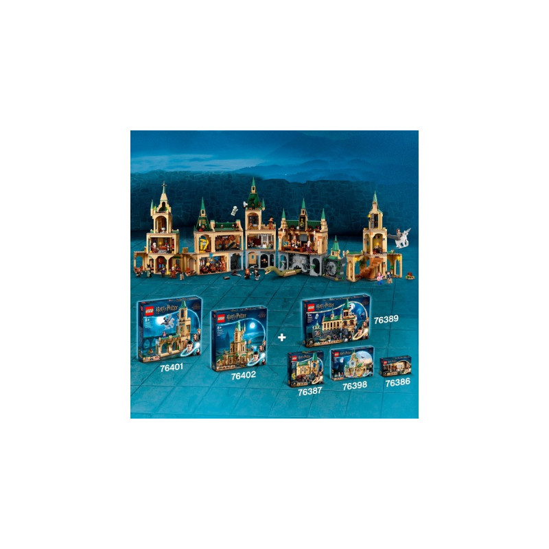 LEGO 76402 Harry Potter Hogwarts: Dumbledores Büro, Konstruktionsspielzeug(Schloss Erweiterung mit Gryffindors Schwert, 6 Minifiguren und Sprechendem Hut)