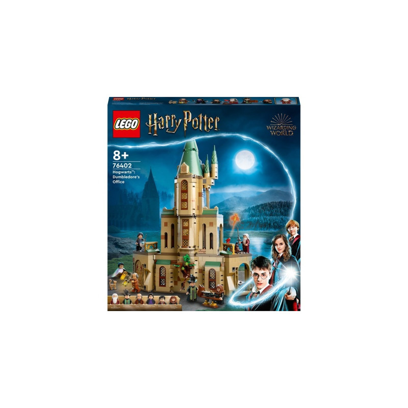 LEGO 76402 Harry Potter Hogwarts: Dumbledores Büro, Konstruktionsspielzeug(Schloss Erweiterung mit Gryffindors Schwert, 6 Minifiguren und Sprechendem Hut)