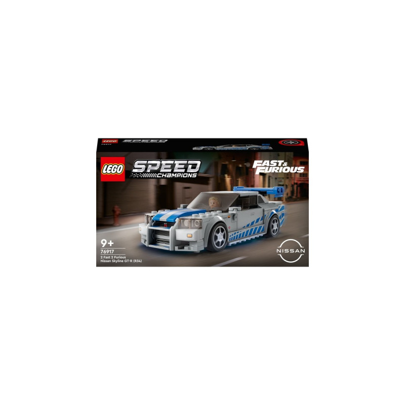 LEGO 76917 Speed Champions: 2 Fast 2 Furious – Nissan Skyline GT-R, Konstruktionsspielzeug
