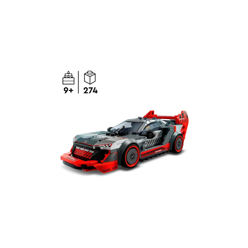 LEGO 76921 Speed Champions Audi S1 e-tron quattro Rennwagen, Konstruktionsspielzeug