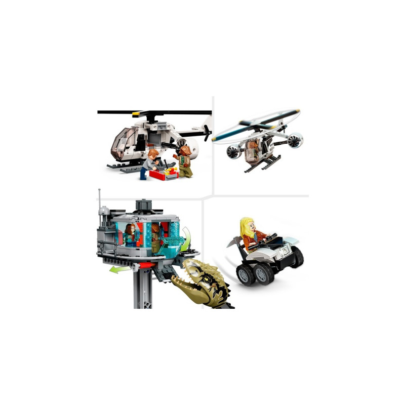 LEGO 76949 Jurassic World Giganotosaurus & Therizinosaurus Angriff, Konstruktionsspielzeug